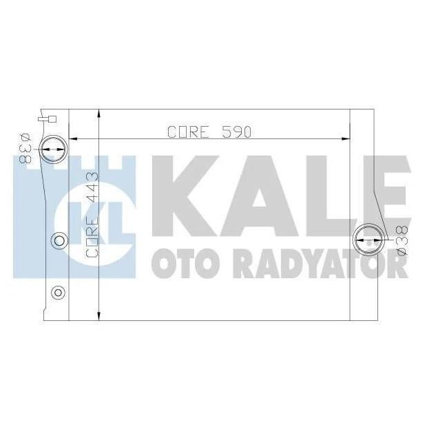Kale Oto Radiator 342235 Radiator, engine cooling 342235