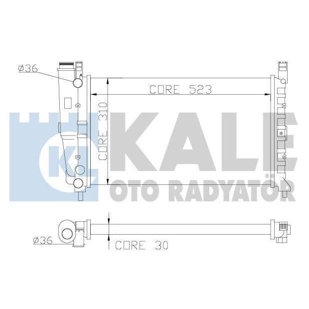 Kale Oto Radiator 342265 Radiator, engine cooling 342265