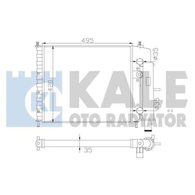 Kale Oto Radiator 342270 Radiator, engine cooling 342270