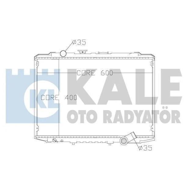 Kale Oto Radiator 342290 Radiator, engine cooling 342290