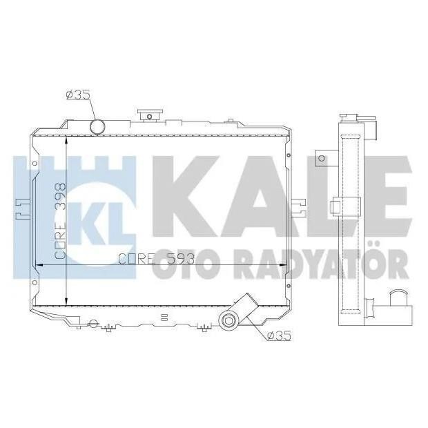 Kale Oto Radiator 342295 Radiator, engine cooling 342295