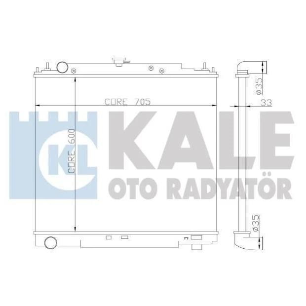 Kale Oto Radiator 342315 Radiator, engine cooling 342315