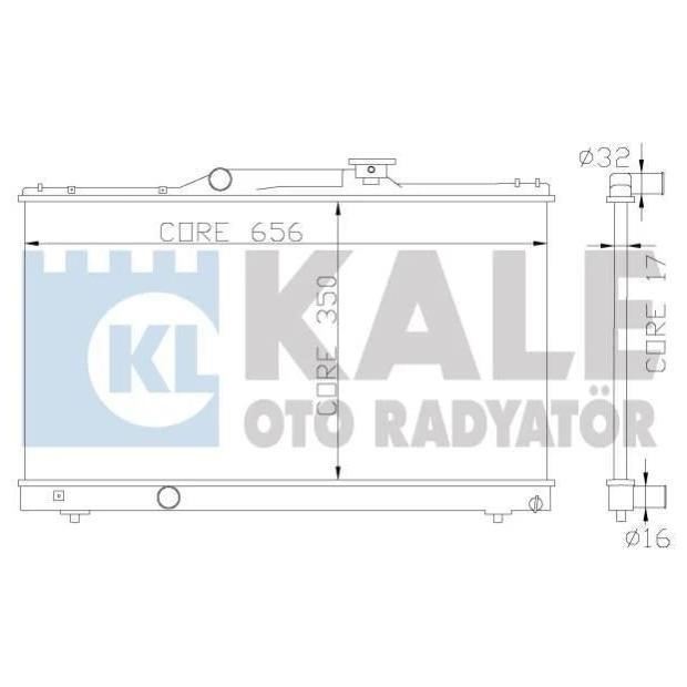 Kale Oto Radiator 342325 Radiator, engine cooling 342325
