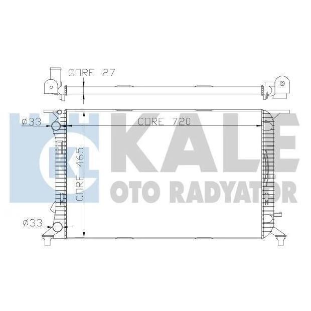 Kale Oto Radiator 342340 Radiator, engine cooling 342340