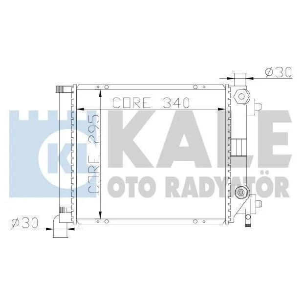 Kale Oto Radiator 361200 Radiator, engine cooling 361200
