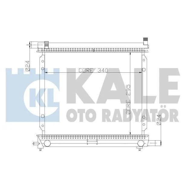 Kale Oto Radiator 361300 Radiator, engine cooling 361300