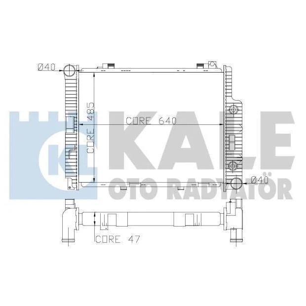 Kale Oto Radiator 361600 Radiator, engine cooling 361600