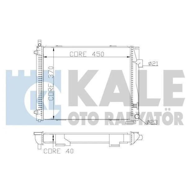 Kale Oto Radiator 361900 Radiator, engine cooling 361900