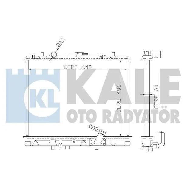 Kale Oto Radiator 362400 Radiator, engine cooling 362400