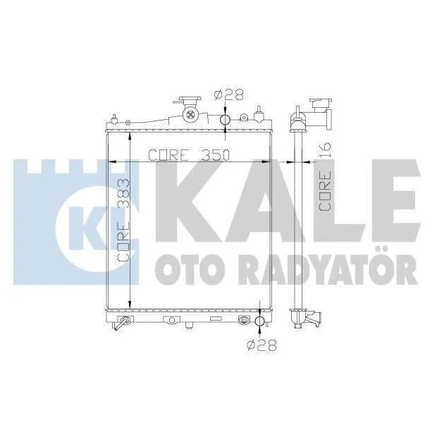 Kale Oto Radiator 363200 Radiator, engine cooling 363200