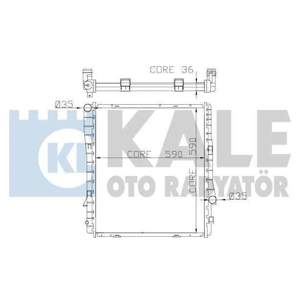 Kale Oto Radiator 354200 Radiator, engine cooling 354200