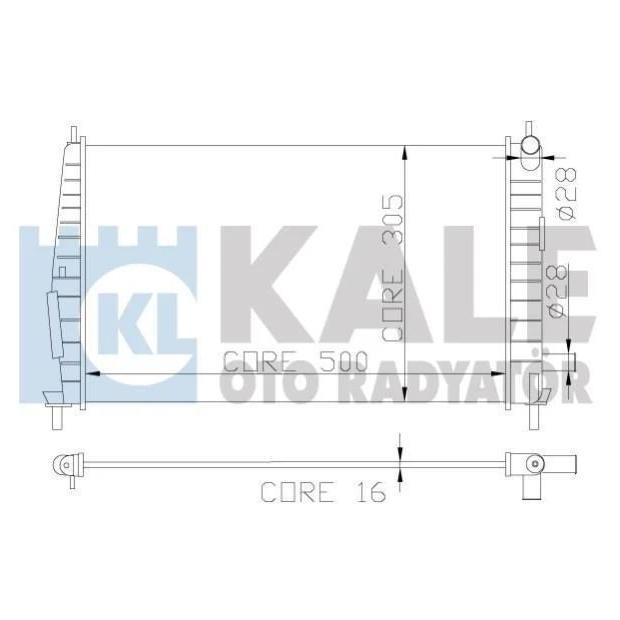 Kale Oto Radiator 341920 Radiator, engine cooling 341920
