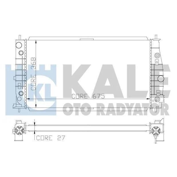 Kale Oto Radiator 341935 Radiator, engine cooling 341935