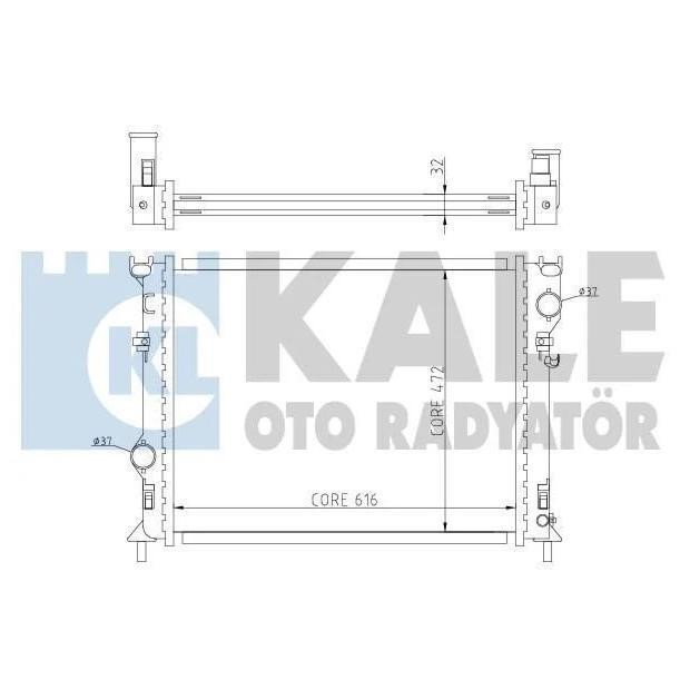 Kale Oto Radiator 341940 Radiator, engine cooling 341940