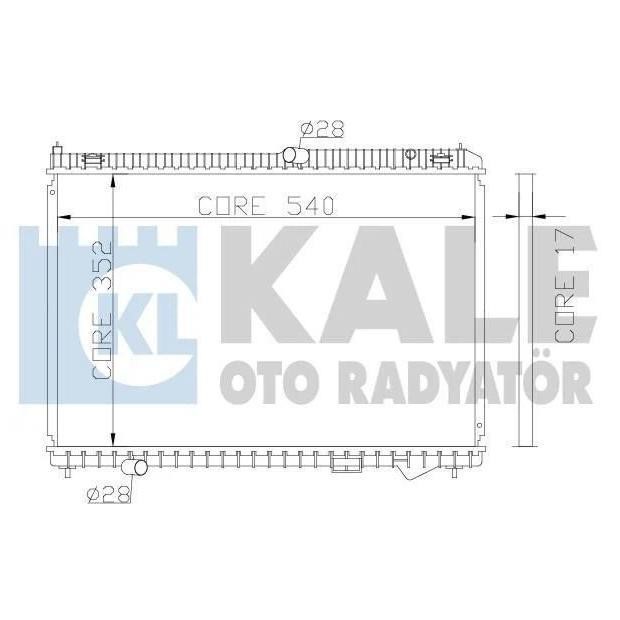 Kale Oto Radiator 341945 Radiator, engine cooling 341945