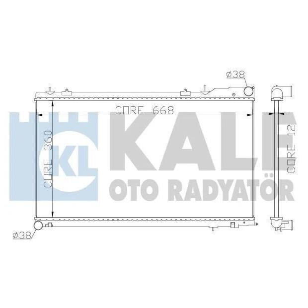 Kale Oto Radiator 364900 Radiator, engine cooling 364900