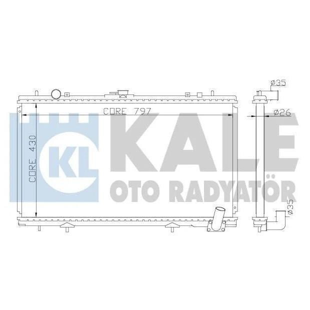 Kale Oto Radiator 365300 Radiator, engine cooling 365300