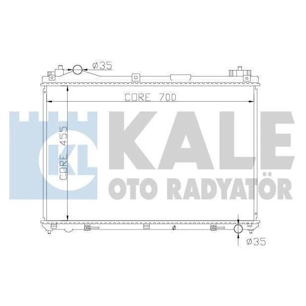 Kale Oto Radiator 365400 Radiator, engine cooling 365400