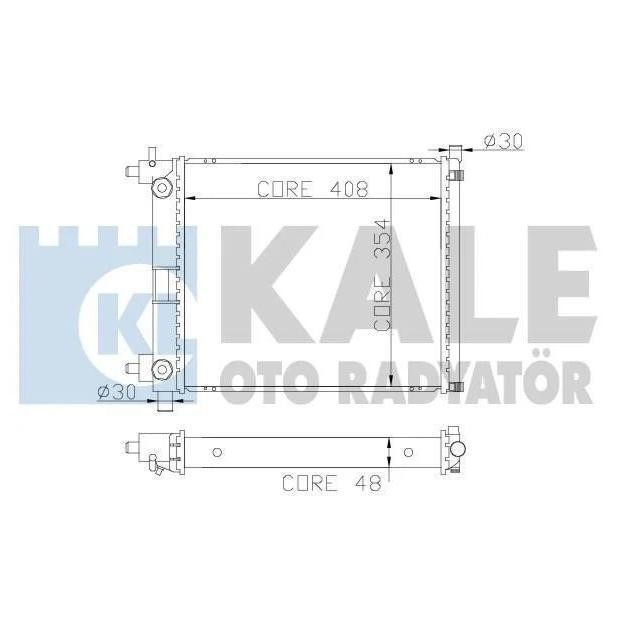 Kale Oto Radiator 365900 Radiator, engine cooling 365900