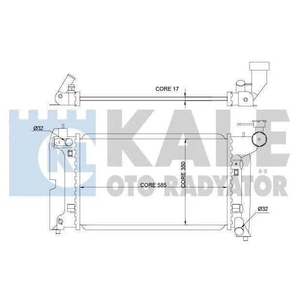 Kale Oto Radiator 366900 Radiator, engine cooling 366900