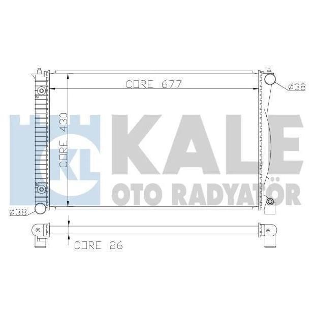 Kale Oto Radiator 367500 Radiator, engine cooling 367500