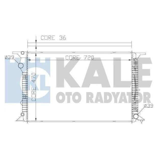 Kale Oto Radiator 367700 Radiator, engine cooling 367700