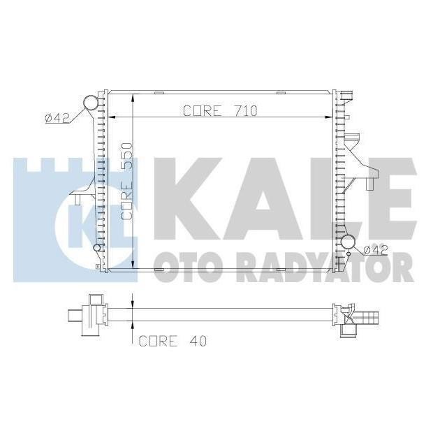 Kale Oto Radiator 367900 Radiator, engine cooling 367900