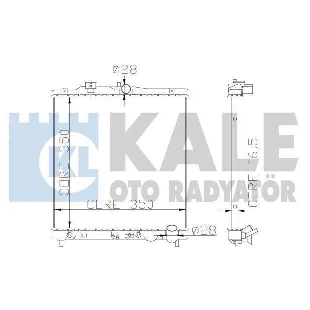 Kale Oto Radiator 368900 Radiator, engine cooling 368900