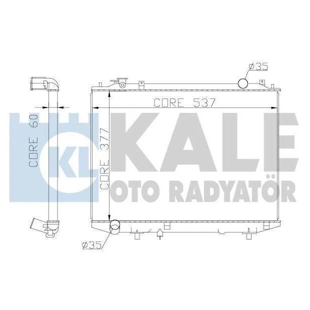 Kale Oto Radiator 356200 Radiator, engine cooling 356200