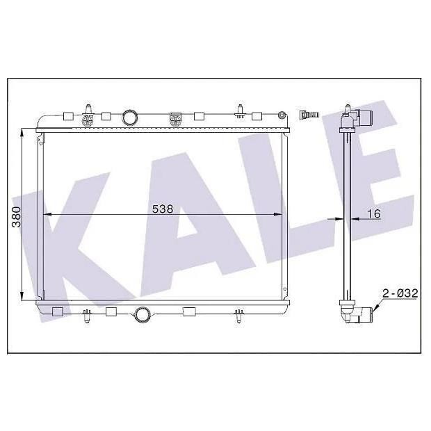 Kale Oto Radiator 350745 Radiator, engine cooling 350745