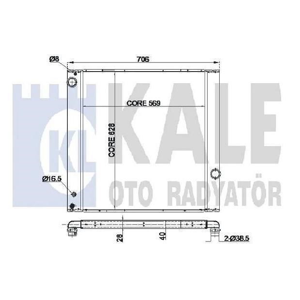 Kale Oto Radiator 350900 Radiator, engine cooling 350900