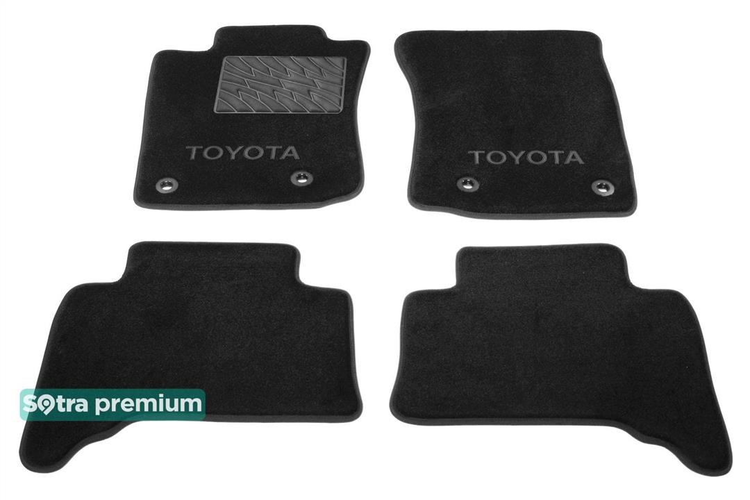 Sotra 07973-CH-BLACK Nterior mats Sotra Premium two-layer black for Toyota Land Cruiser 150/4 Runner, set 07973CHBLACK