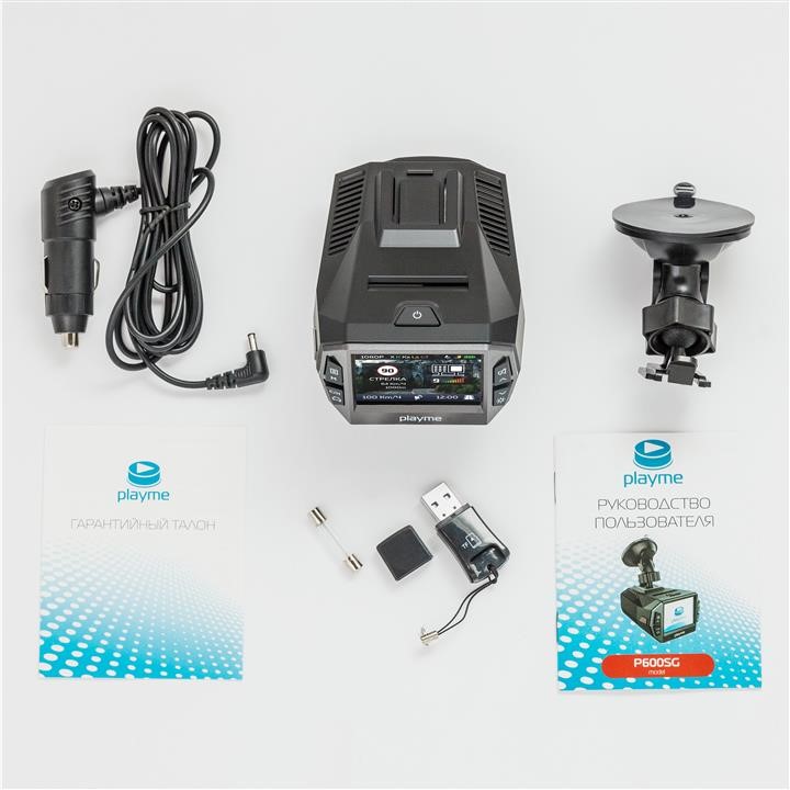 Playme 00000012457 car dash cam with radar detector and GPS P600 SG 00000012457