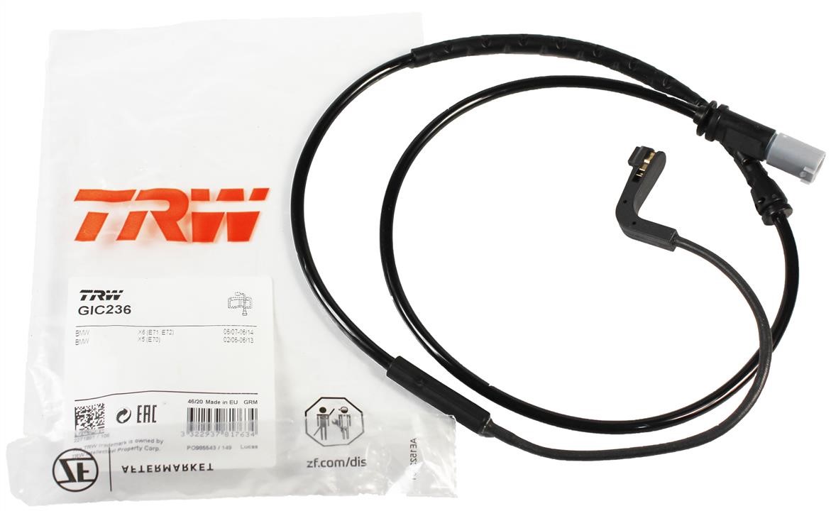 Brake pad wear sensor TRW GIC236