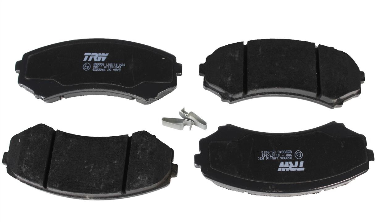 TRW GDB3246 TRW COTEC disc brake pads, set GDB3246