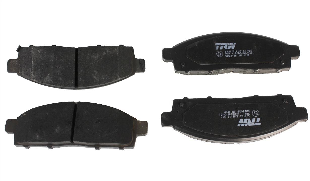 TRW GDB3435 TRW COTEC disc brake pads, set GDB3435