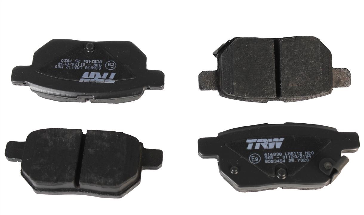 TRW GDB3454 TRW COTEC disc brake pads, set GDB3454