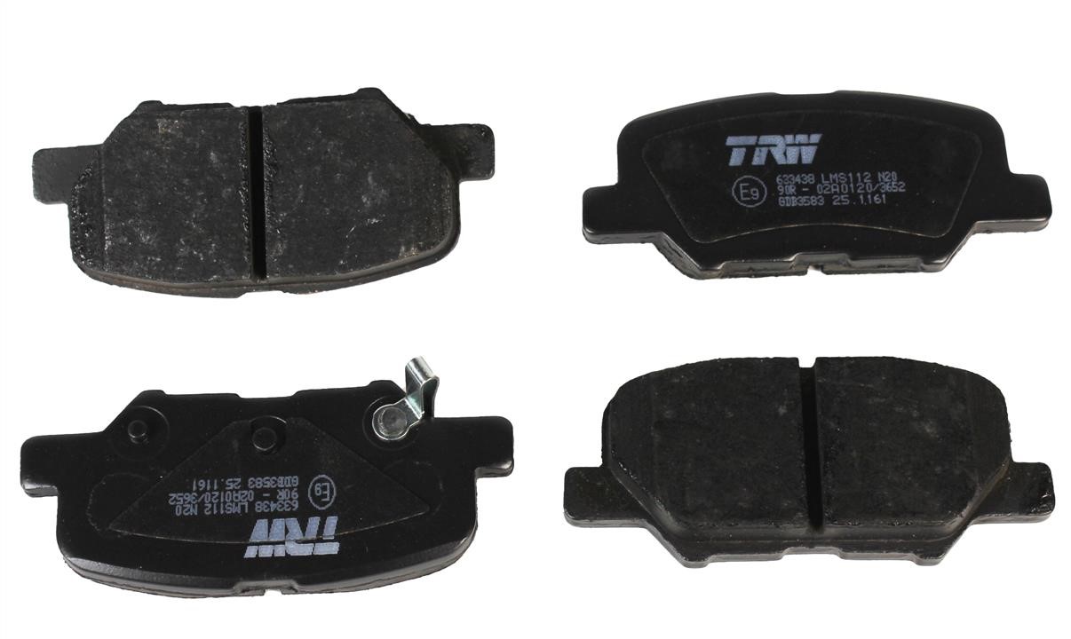 TRW GDB3583 TRW COTEC disc brake pads, set GDB3583