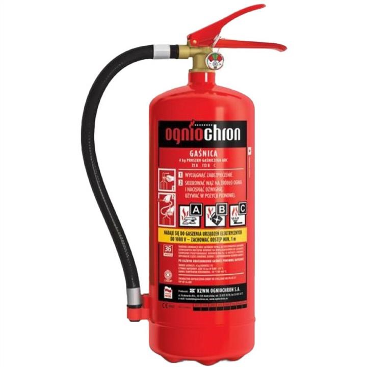 Ogniochron GP4-X ABC 4KG Powder fire extinguisher, 4 kg GP4XABC4KG