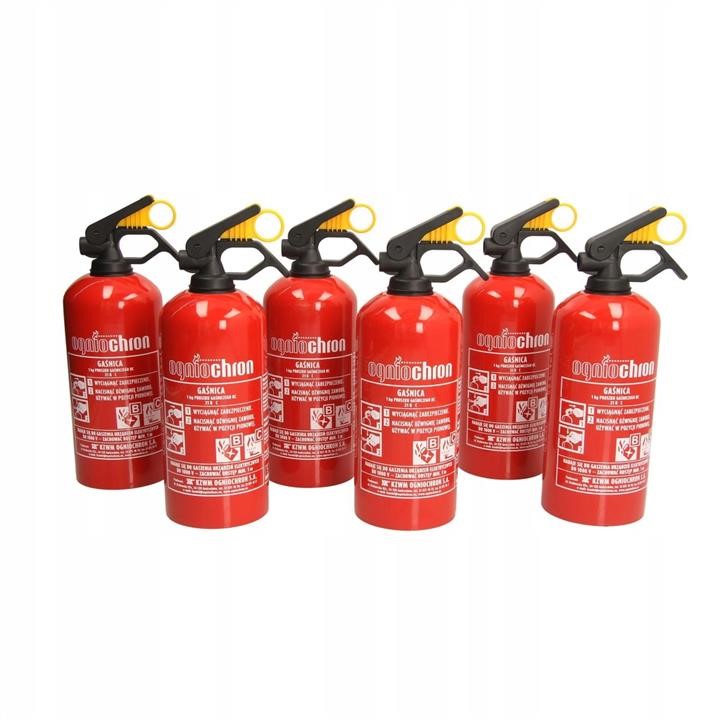 Ogniochron GP1Z BC 1KG 6SET Powder fire extinguisher, 1 kg, set of 6 pcs. GP1ZBC1KG6SET