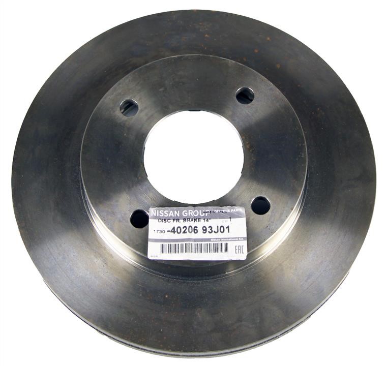 Front vented brake disc Nissan 40206-93J01