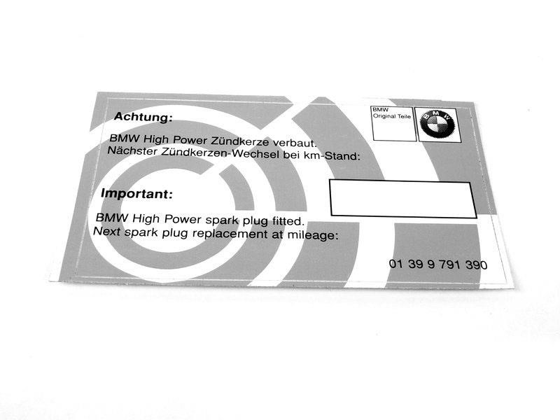 01399791390 BMW Label