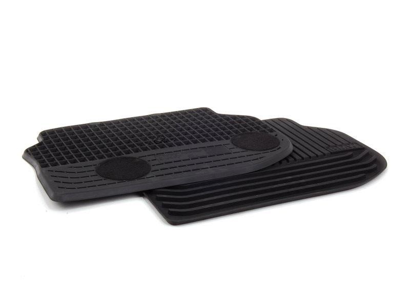 BMW 51 47 2 153 889 All Weather Rubber Floor Mats - Rear - Black 51472153889
