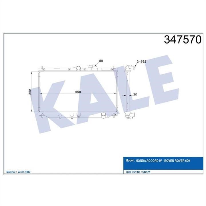 Kale Oto Radiator 347570 Cooler Module 347570