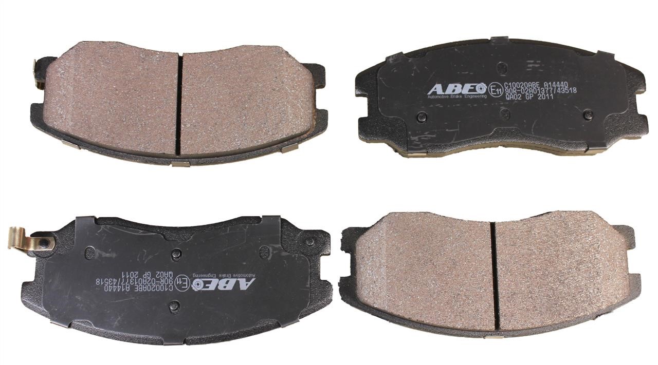ABE C10020ABE Front disc brake pads, set C10020ABE