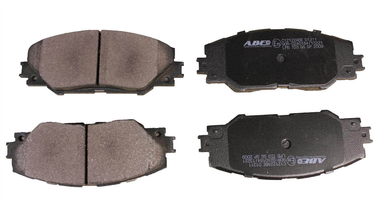 ABE C12122ABE Front disc brake pads, set C12122ABE
