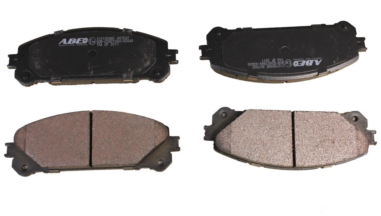 ABE C12135ABE Front disc brake pads, set C12135ABE