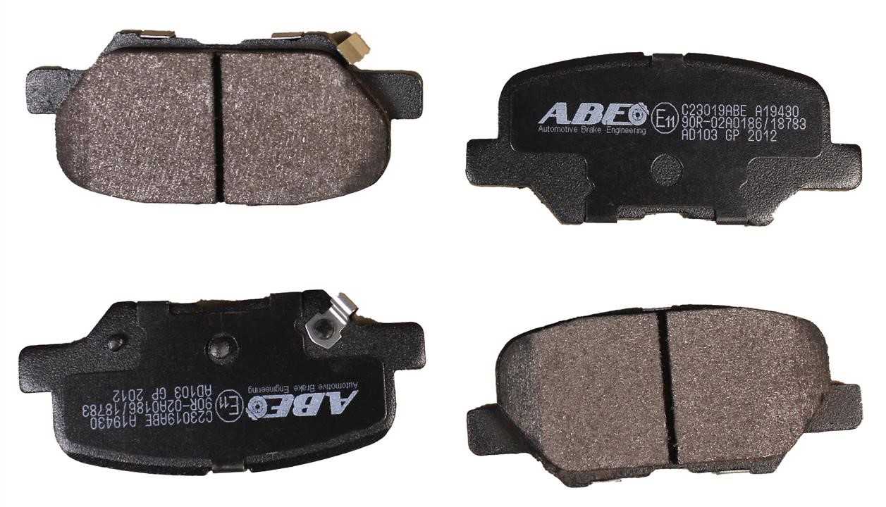 ABE C23019ABE Rear disc brake pads, set C23019ABE