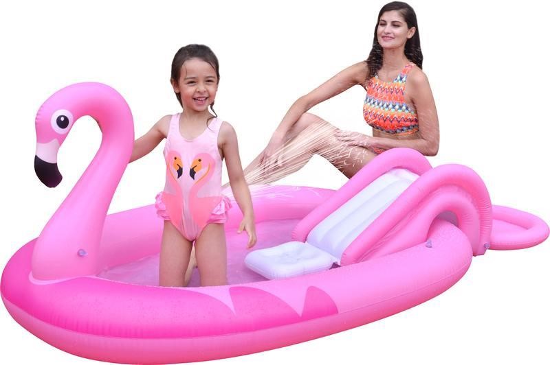 Jilong JL57172 Children's inflatable pool - Flamingo, 213 x 123 x 78 cm JL57172