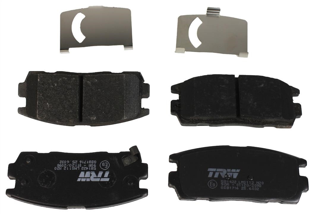 TRW GDB1716 TRW COTEC disc brake pads, set GDB1716